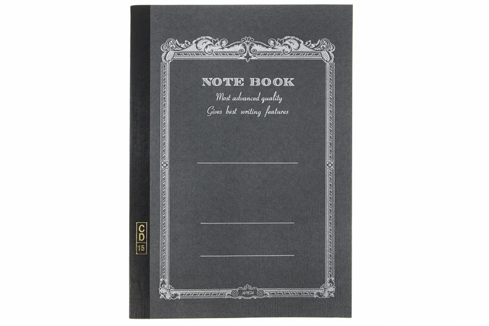 Apica CD-15 B5 Notebook - Black, Lined 3 Apica CD-15 B5 Notebook - Black, Lined