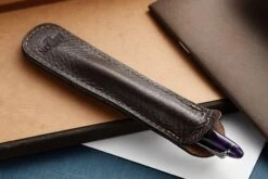 Aston Leather Single Slip Pen Pouch - Dark Brown 10 Aston Leather Single Slip Pen Pouch - Dark Brown -Office Supply Series Store Aston Leather SinglePenPouch DarkBrown 2