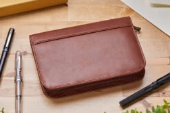 Aston Leather 10 Slot Pen Case - Cognac -Office Supply Series Store AstonLeather 10PenCase Congac 1