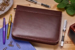 Aston Leather 20 Slot Pen Case - Cognac -Office Supply Series Store AstonLeather 20PenCase Congac 1