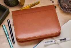 Aston Leather 20 Slot Pen Case - Tan -Office Supply Series Store AstonLeather 20PenCase Tan 1