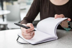 Clairefontaine Basic Clothbound A5 Notebook - Black, Lined -Office Supply Series Store Clairefontaine Basic Clothbound Black 5