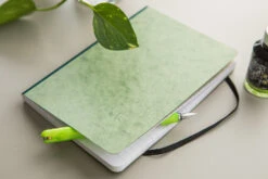 Clairefontaine Basic Clothbound A5 Notebook - Green, Lined -Office Supply Series Store Clairefontaine Clothbound Green 1