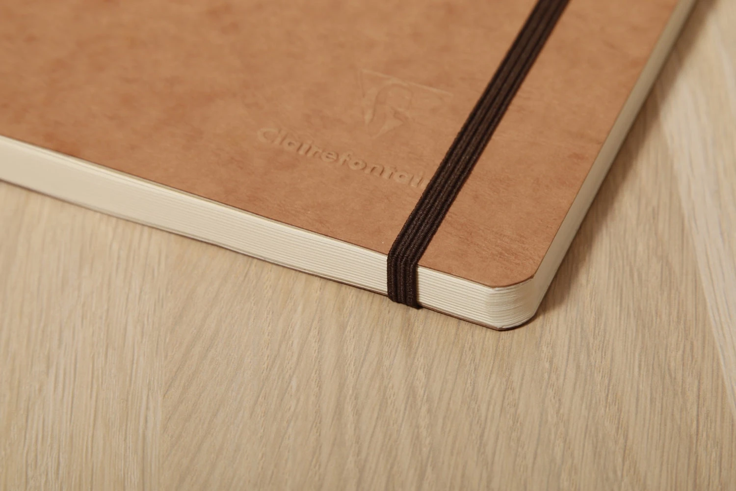 Clairefontaine Basic My Essential A5 Notebook - Tan, Dot Grid 6 Clairefontaine Basic My Essential A5 Notebook - Tan, Dot Grid - Image 4