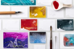 Colorverse Ink Art Cards - Hubble (Size A) 29 Colorverse Ink Art Cards - Hubble (Size A) -Office Supply Series Store Colorverse HubbleArtCards SizeA stock 6