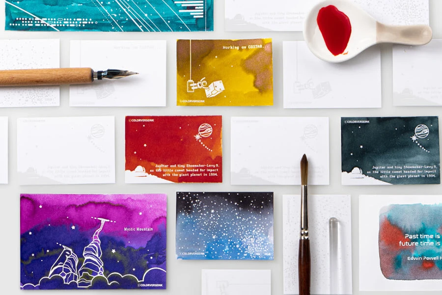 Colorverse Ink Art Cards - Hubble (Size A) 14 Colorverse Ink Art Cards - Hubble (Size A) - Image 12