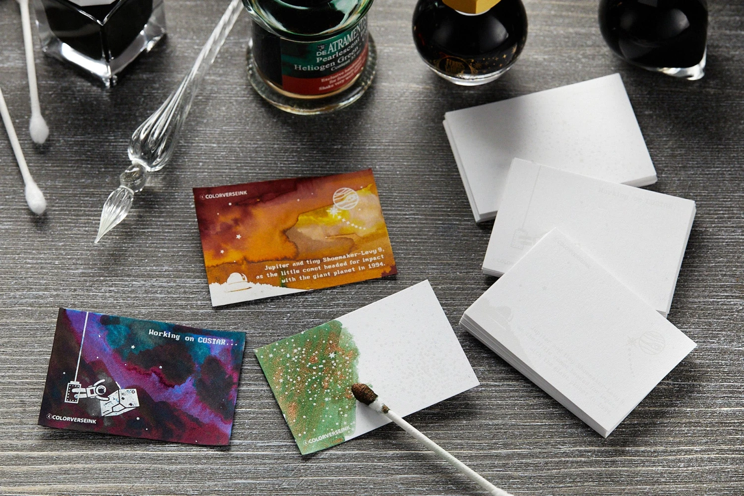 Colorverse Ink Art Cards - Hubble (Size A) 3 Colorverse Ink Art Cards - Hubble (Size A)