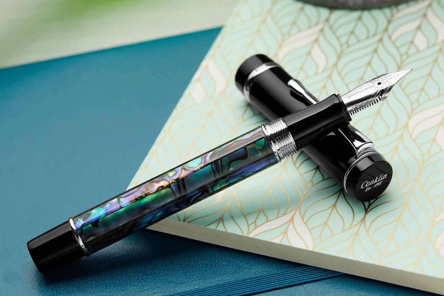 Conklin Duragraph Fountain Pen - Abalone Nights 11 Conklin Duragraph Fountain Pen - Abalone Nights - Image 9
