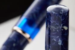 Delta Lapis Blue Celluloid Fountain Pen - Rosegold (Limited Edition) -Office Supply Series Store Delta Lapis Blue Celluloid RoseGold 7