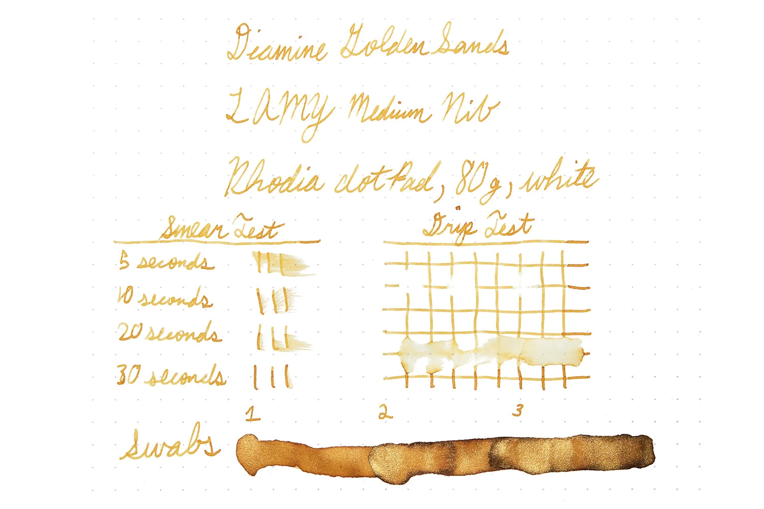 Diamine Golden Sands - 50ml Bottled Ink 11 Diamine Golden Sands - 50ml Bottled Ink - Image 9