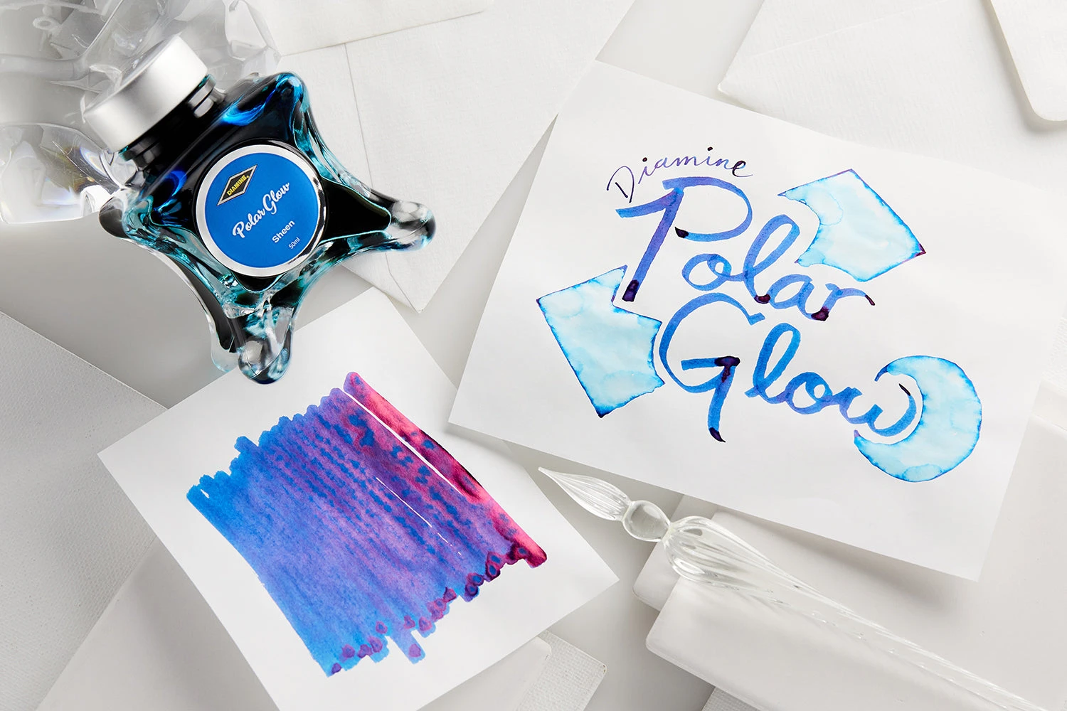 Diamine Polar Glow - 50ml Bottled Ink 5 Diamine Polar Glow - 50ml Bottled Ink - Image 3