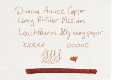 Diamine Ancient Copper - Ink Cartridges -Office Supply Series Store Diamine InkReview AncientCopper Leuchtturm1917 80g Ivory d970c4b9 e258 4b76 86ad 7c69f492909d