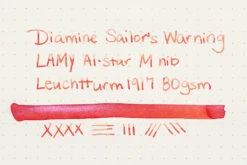 Diamine Sailor's Warning - 50ml Bottled Ink -Office Supply Series Store Diamine InkReview SailorsWarning Leuchtturm1917 80gsm 1