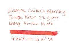 Diamine Sailor's Warning - 50ml Bottled Ink -Office Supply Series Store Diamine InkReview SailorsWarning TomoeRiver 52gsm 1