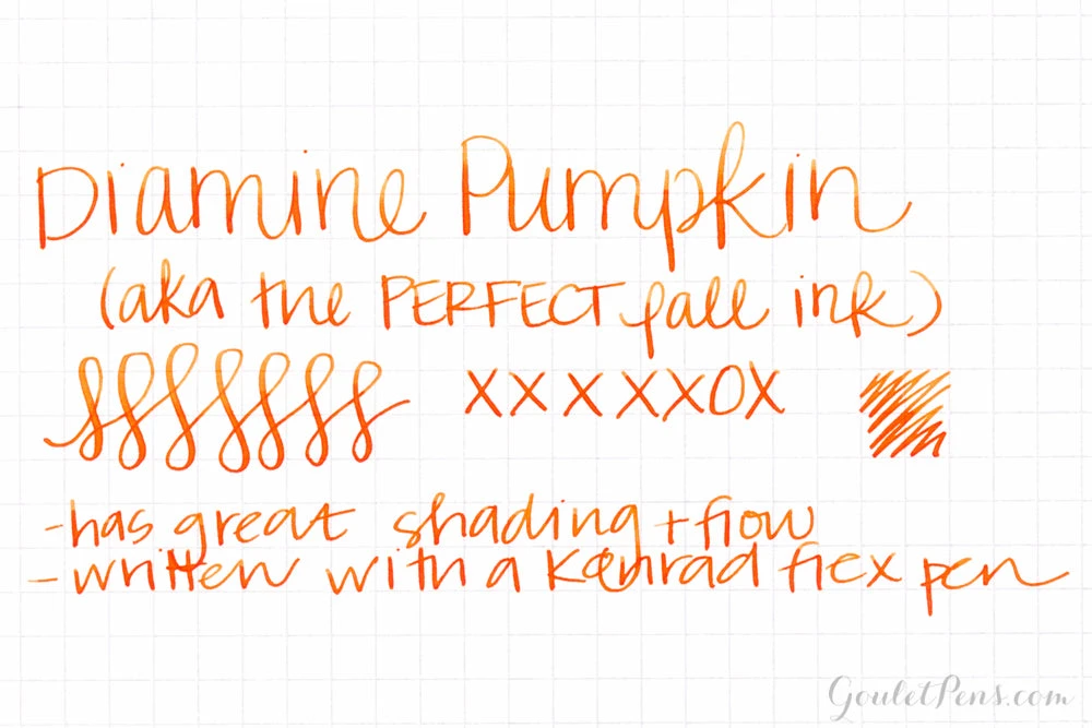 Diamine Pumpkin - 30ml Bottled Ink 5 Diamine Pumpkin - 30ml Bottled Ink - Image 3