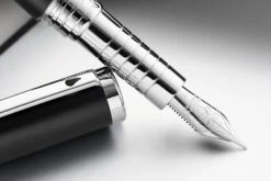 Diplomat Nexus Demo Fountain Pen - Black/Silver -Office Supply Series Store Diplomat Nexus Demo Black Chrome 3