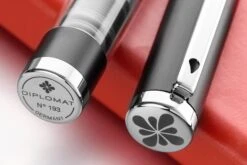 Diplomat Nexus Demo Fountain Pen - Black/Silver -Office Supply Series Store Diplomat Nexus Demo Black Chrome 4