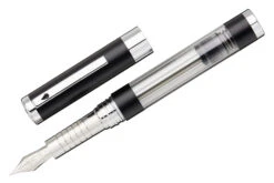 Diplomat Nexus Demo Fountain Pen - Black/Silver -Office Supply Series Store Diplomat Nexus Demo Black OW 2