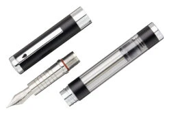 Diplomat Nexus Demo Fountain Pen - Black/Silver -Office Supply Series Store Diplomat Nexus Demo Black OW 3