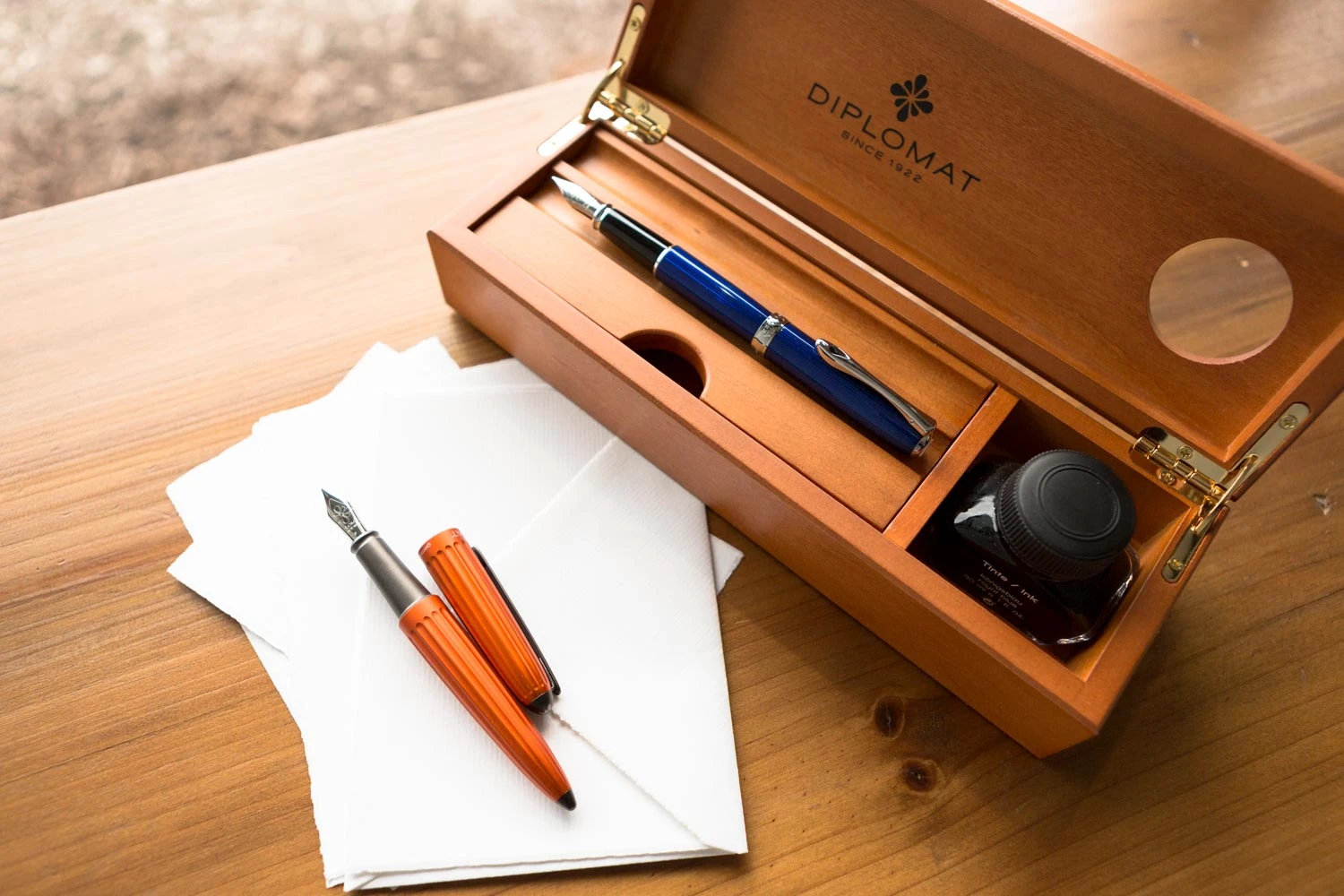 Diplomat Wooden Desk Equipment - Cherrywood 4 Diplomat Wooden Desk Equipment - Cherrywood - Image 2