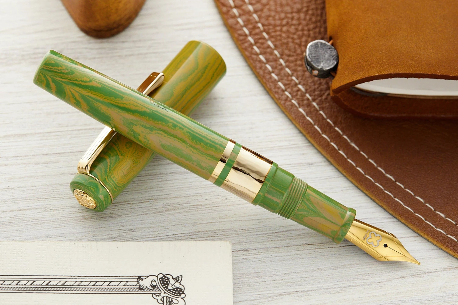 Esterbrook Model J Fountain Pen - Lotus Green 8 Esterbrook Model J Fountain Pen - Lotus Green - Image 6