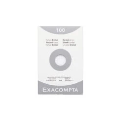 Exacompta White Index Cards (4 X 6) - Graph