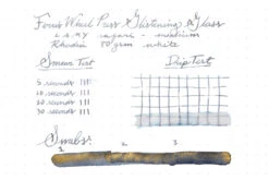 Ferris Wheel Press Glistening Glass - 20ml Bottled Ink -Office Supply Series Store FerrisWheelPress GlisteningGlass InkReview Rhodia 80g 1
