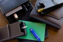 Franklin-Christoph 3 Pen Case - Brown -Office Supply Series Store FranklinChristoph PenCase Brown 3 5