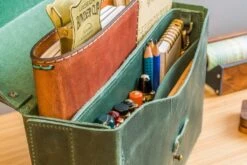 Galen Leather Writer's Medic Bag - Crazy Horse Forest Green 24 Galen Leather Writer's Medic Bag - Crazy Horse Forest Green -Office Supply Series Store GL MedicBag Green stock 11