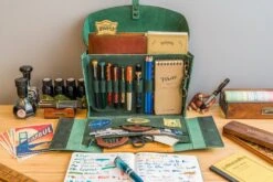 Galen Leather Writer's Medic Bag - Crazy Horse Forest Green 23 Galen Leather Writer's Medic Bag - Crazy Horse Forest Green -Office Supply Series Store GL MedicBag Green stock 7