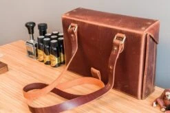 Galen Leather Writer's Medic Bag - Crazy Horse Tan -Office Supply Series Store GL MedicBag Tan stock 10