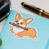 Goulet Sticker - Corgi -Office Supply Series Store GPC Stickers Corgi 1