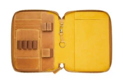 Galen Leather Zippered A5 Notebook Folio - Crazy Horse Honey Ochre 18 Galen Leather Zippered A5 Notebook Folio - Crazy Horse Honey Ochre -Office Supply Series Store GalenLeather A5Folio HoneyOchre OW 3