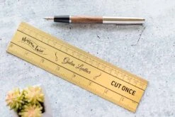 Galen Leather Brass Ruler 11 Galen Leather Brass Ruler -Office Supply Series Store GalenLeather Accessories Ruler 2