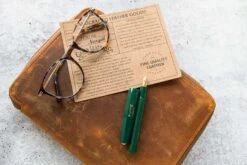 Galen Leather Zippered A5 Notebook Folio - Crazy Horse Brown -Office Supply Series Store GalenLeather NotebookFolio A5 CrazyHorseBrown 6