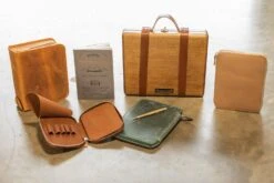 Galen Leather Zippered A5 Notebook Folio - Crazy Horse Forest Green -Office Supply Series Store GalenLeather NotebookFolio A5 CrazyHorseGreen 5