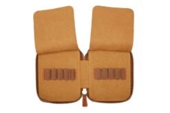 Galen Leather Zippered 10 Slot Pen Case - Crazy Horse Brown -Office Supply Series Store GalenLeather PenCase 10Slot CrazyHorseBrown OW 4