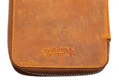 Galen Leather Zippered 10 Slot Pen Case - Crazy Horse Brown -Office Supply Series Store GalenLeather PenCase 10Slot CrazyHorseBrown OW 5