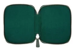 Galen Leather Zippered 10 Slot Pen Case - Crazy Horse Forest Green -Office Supply Series Store GalenLeather PenCase 10Slot CrazyHorseGreen OW 3