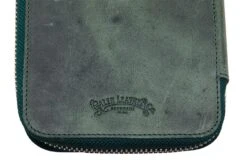 Galen Leather Zippered 10 Slot Pen Case - Crazy Horse Forest Green -Office Supply Series Store GalenLeather PenCase 10Slot CrazyHorseGreen OW 5