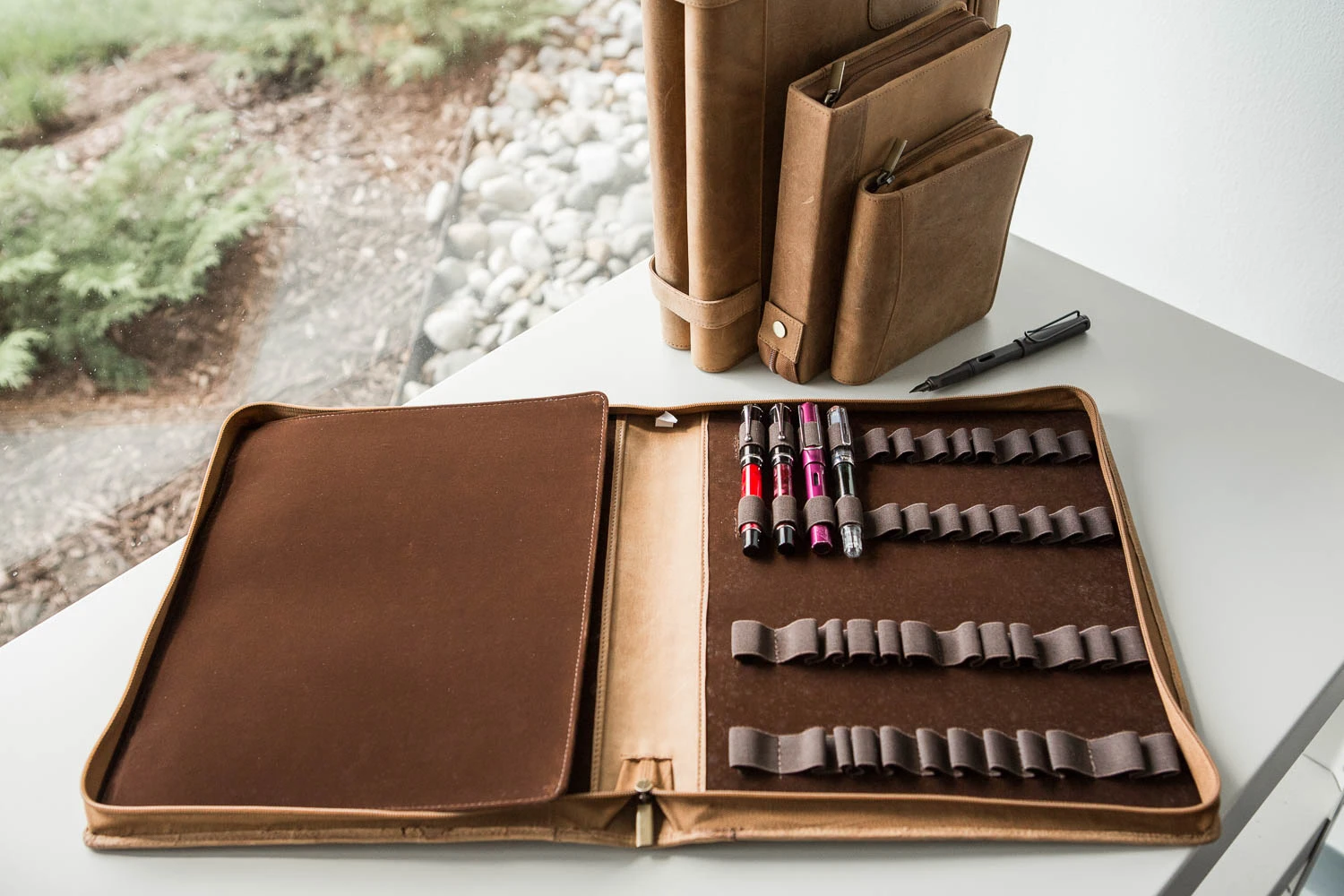 Girologio 48 Pen Case - Saddle 7 Girologio 48 Pen Case - Saddle - Image 5