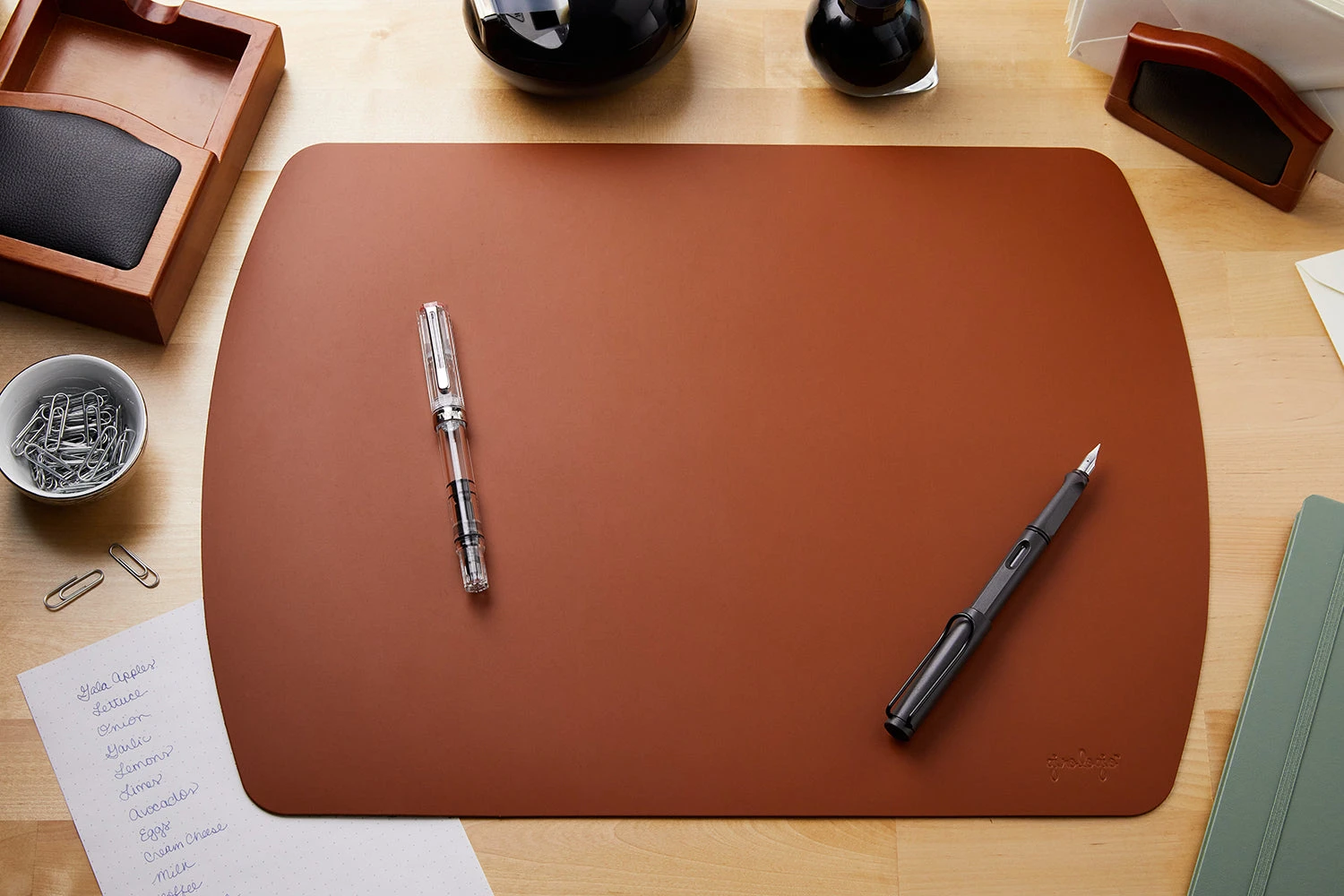 Girologio Writing Mat - Cognac 3 Girologio Writing Mat - Cognac