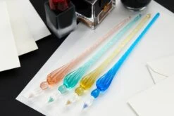 Herbin Round Glass Dip Pen - Blue -Office Supply Series Store Herbin RoundGlassDipPen Coral NavyBlue Sand Turquoise 1 38559d49 ffa3 4db9 851b 145351dacb78