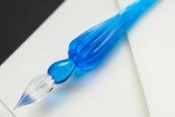 Herbin Round Glass Dip Pen - Blue -Office Supply Series Store Herbin RoundGlassDipPen NavyBlue 3