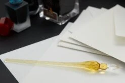 Herbin Round Glass Dip Pen - Amber -Office Supply Series Store Herbin RoundGlassDipPen Sand 1