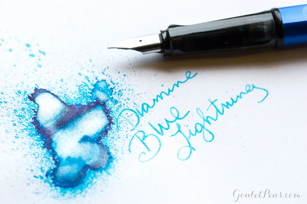 Diamine Blue Lightning - 50ml Bottled Ink 4 Diamine Blue Lightning - 50ml Bottled Ink - Image 2