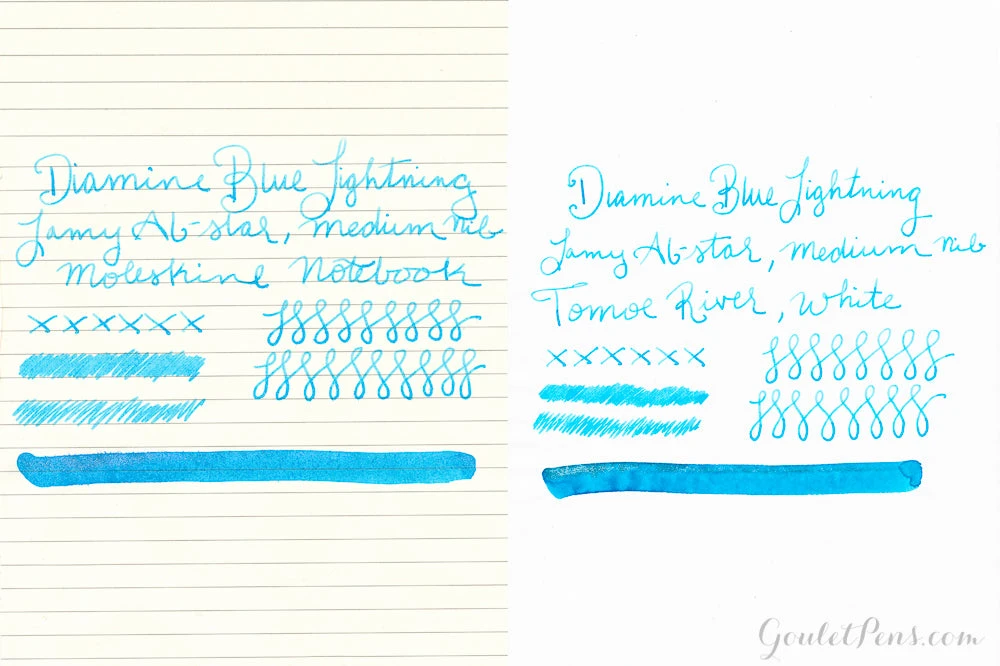 Diamine Blue Lightning - 50ml Bottled Ink 7 Diamine Blue Lightning - 50ml Bottled Ink - Image 5