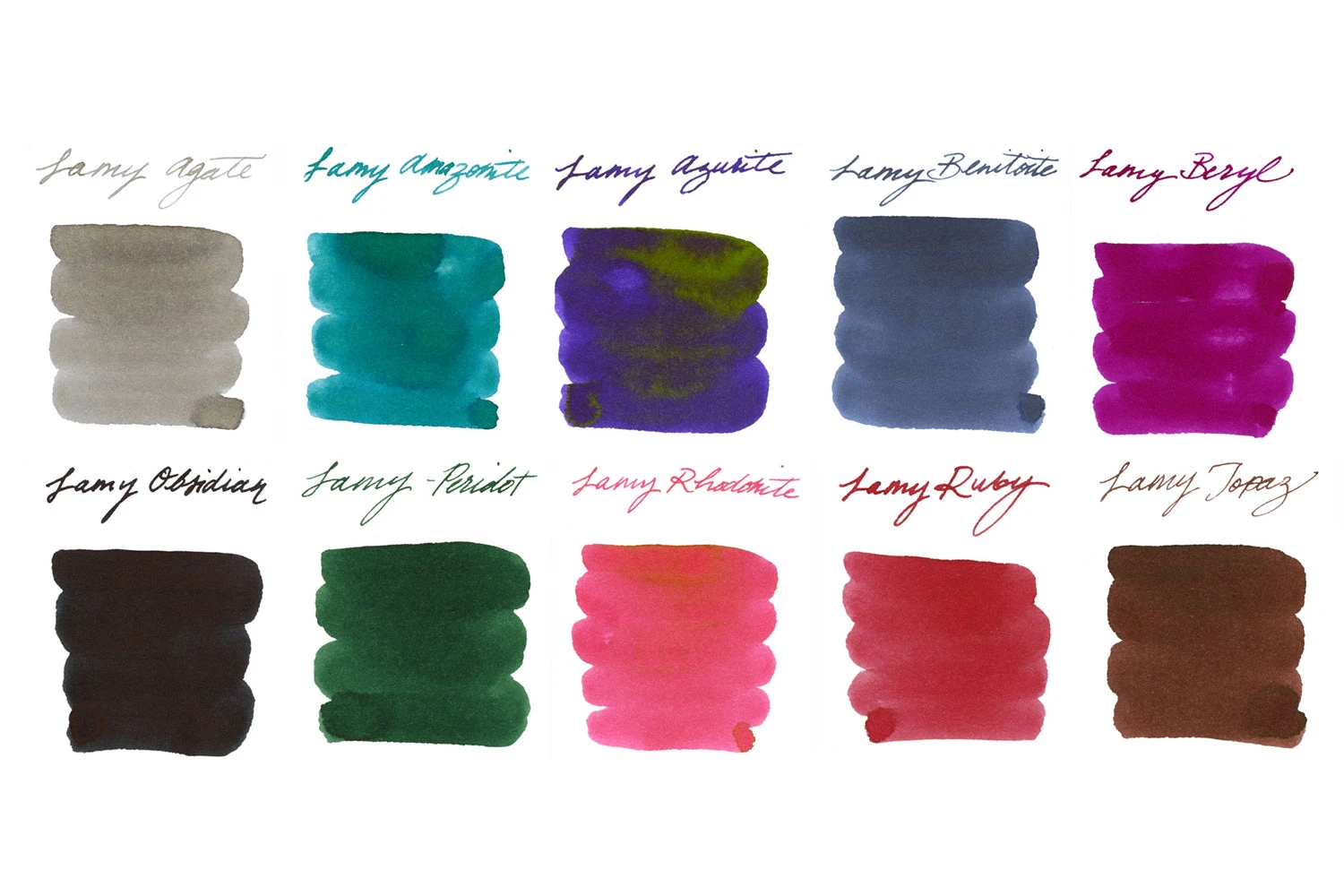 LAMY Crystal Full Line - Ink Sample Set 3 LAMY Crystal Full Line - Ink Sample Set