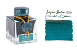 Jacques Herbin 1670 Emerald Of Chivor - 50ml Bottled Ink -Office Supply Series Store JacquesHerbin 1670 EmeraldofChivor BS SwabText