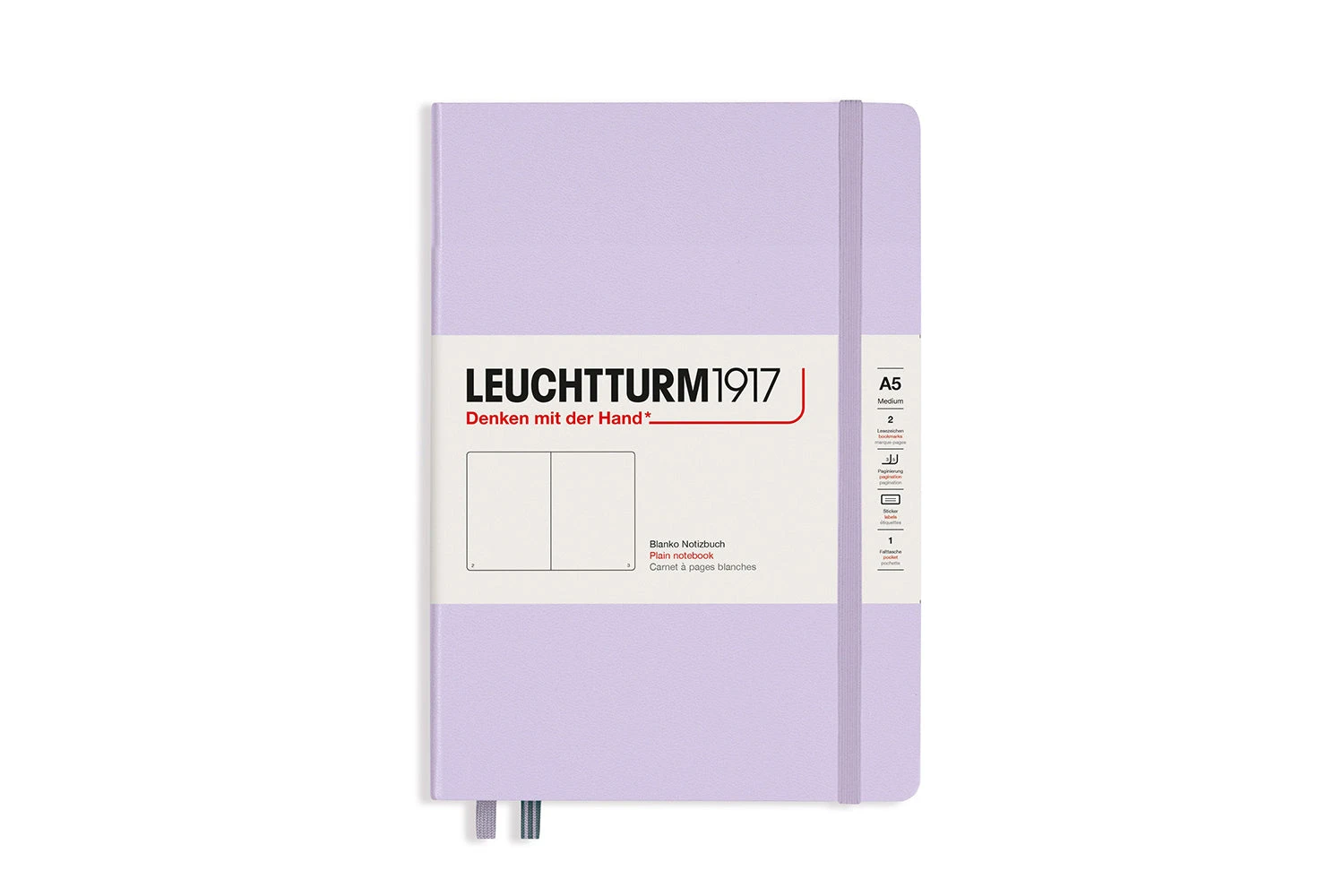 Leuchtturm1917 Medium A5 Notebook - Lilac, Dot Grid 12 Leuchtturm1917 Medium A5 Notebook - Lilac, Dot Grid - Image 10